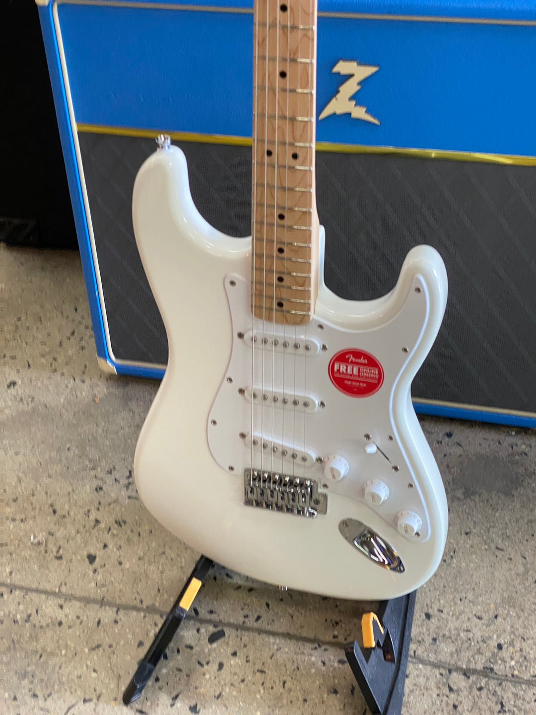 Squier FSR Sonic Strat MN | Arctic White