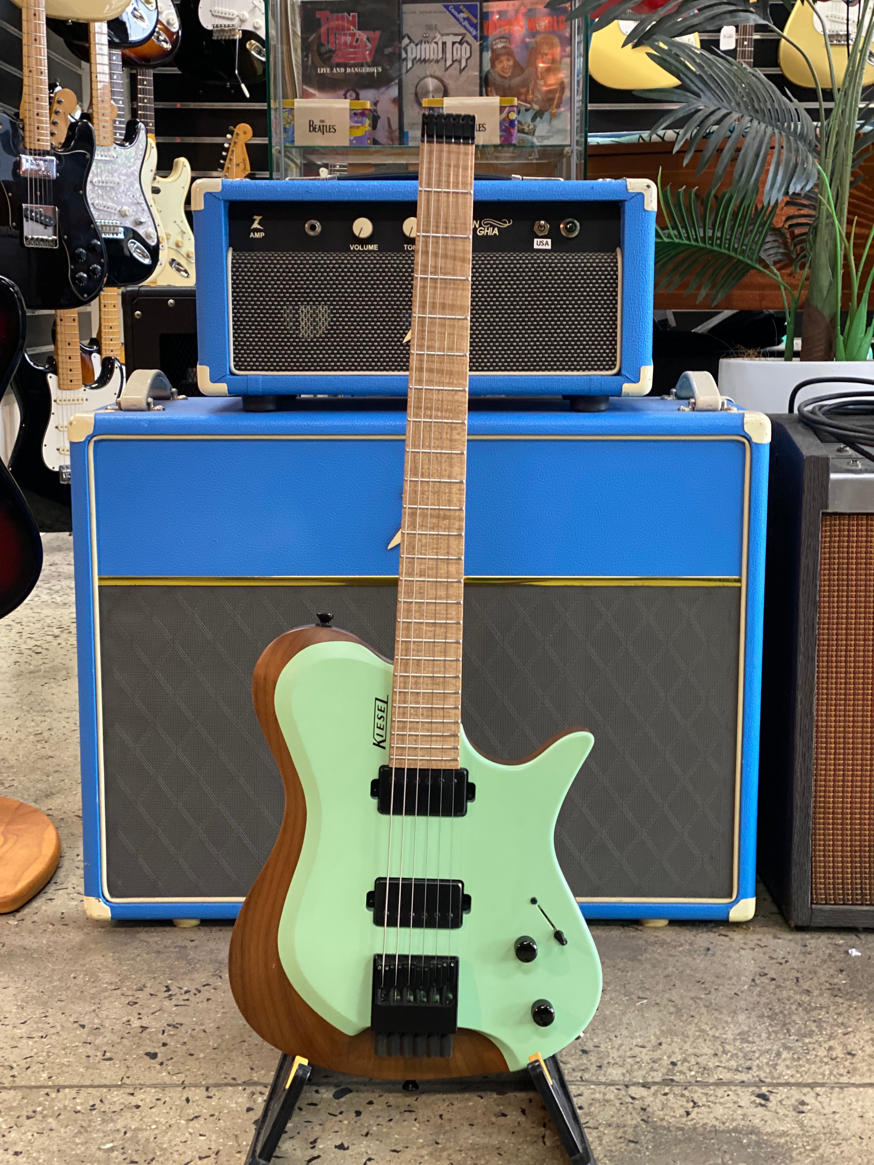 Kiesel DelosHD Bareknuckle ヘッドレス Kiesel Guitars Headless Z2 w/bag | Surf Green ***pre loved