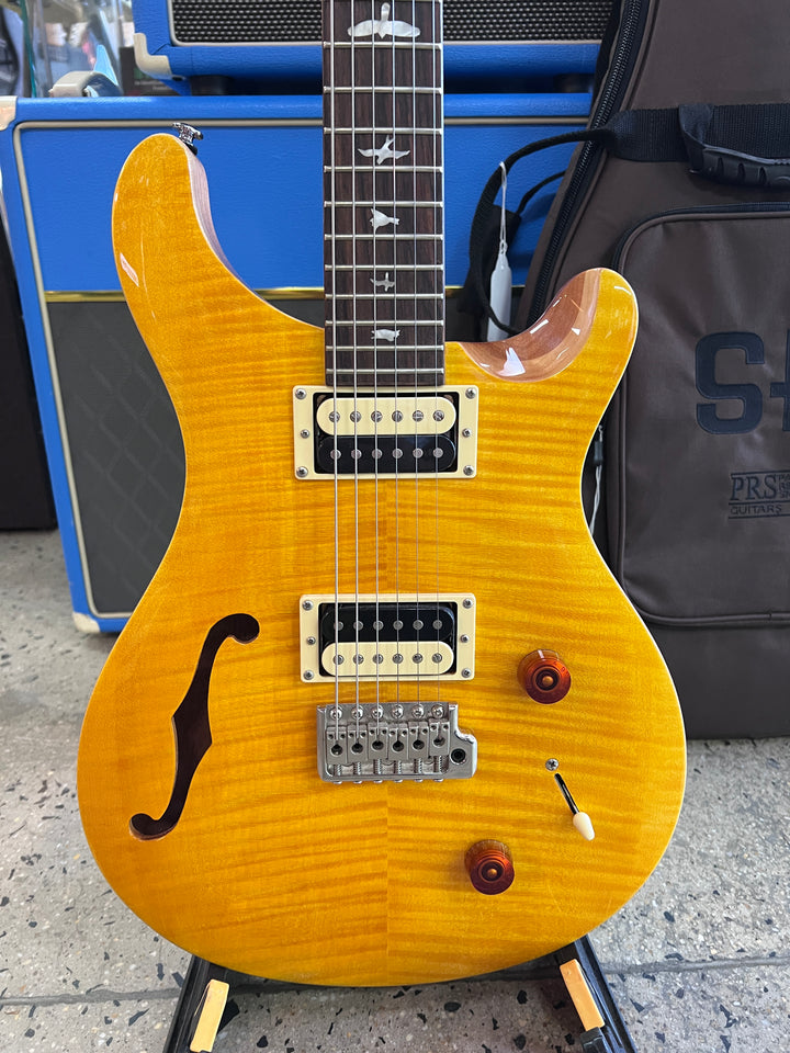 PRS SE 2021 Custom 22 Semi Hollow wbag | Santana Yellow