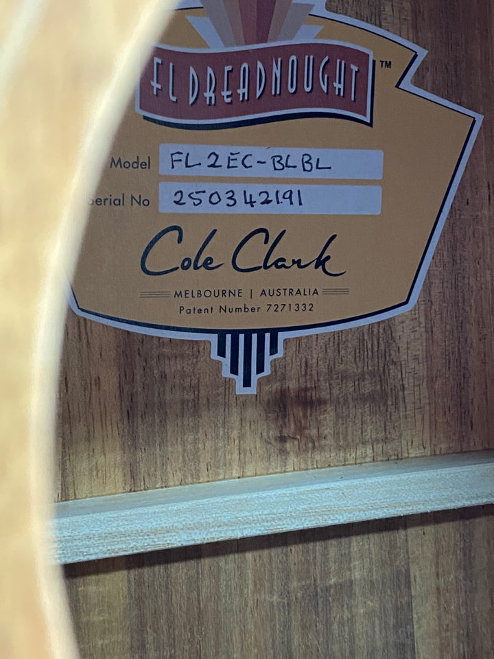 Cole Clark FL2EC All Blackwood W/case ***pre loved***
