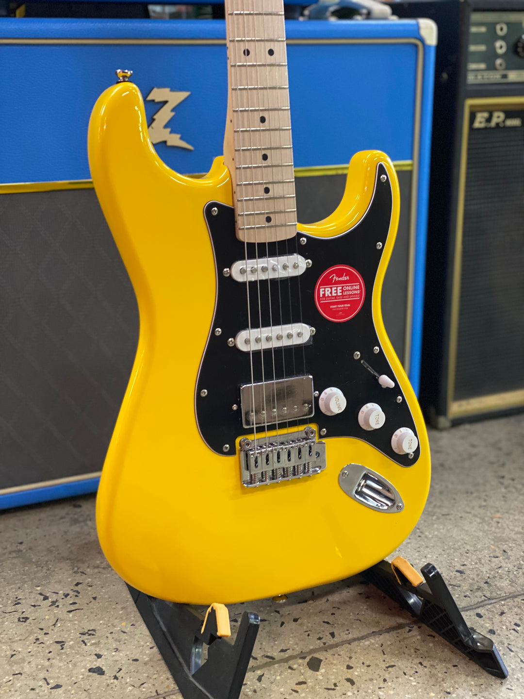 Squier FSR Affinity Strat HSS | Graffiti Yellow