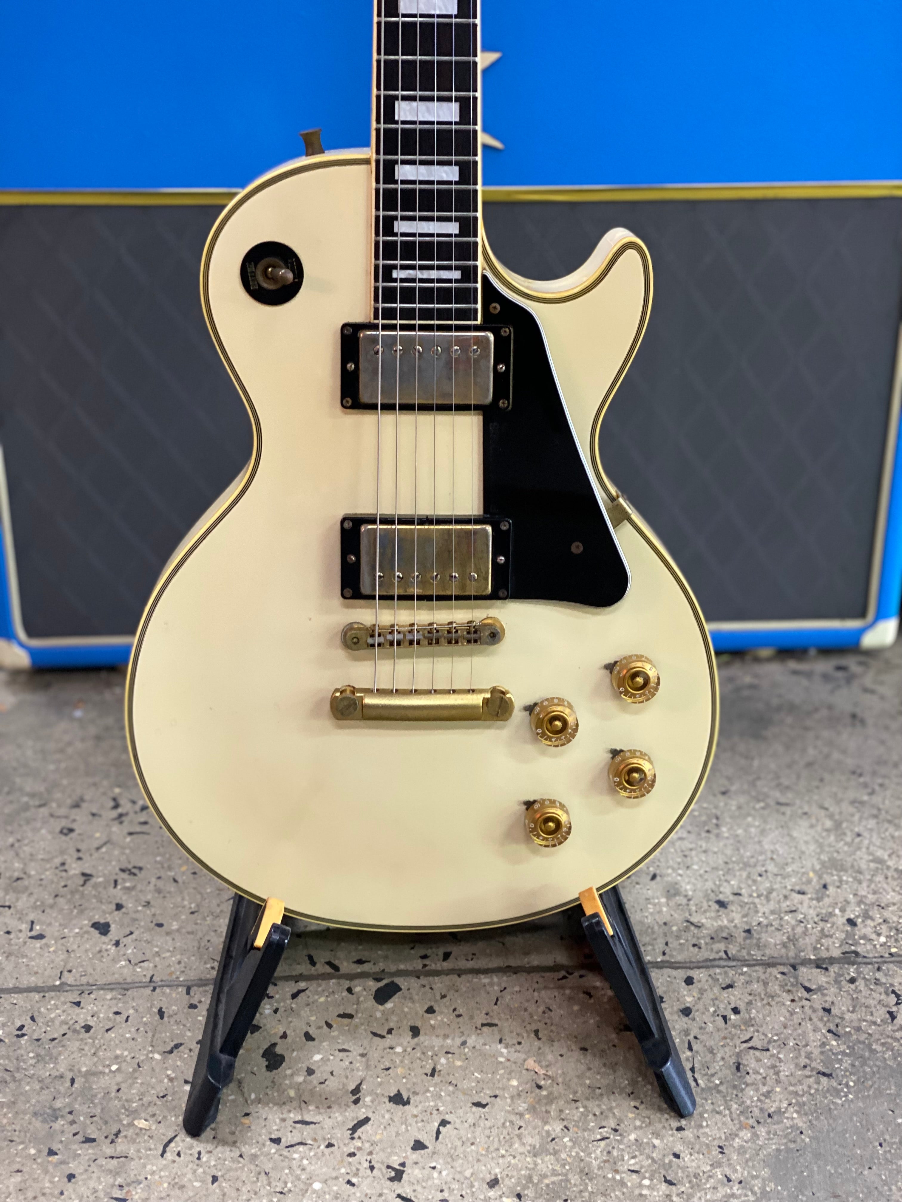 Burny MIJ Randy Rhoads Late 80's LP Custom w/bag | Custom White