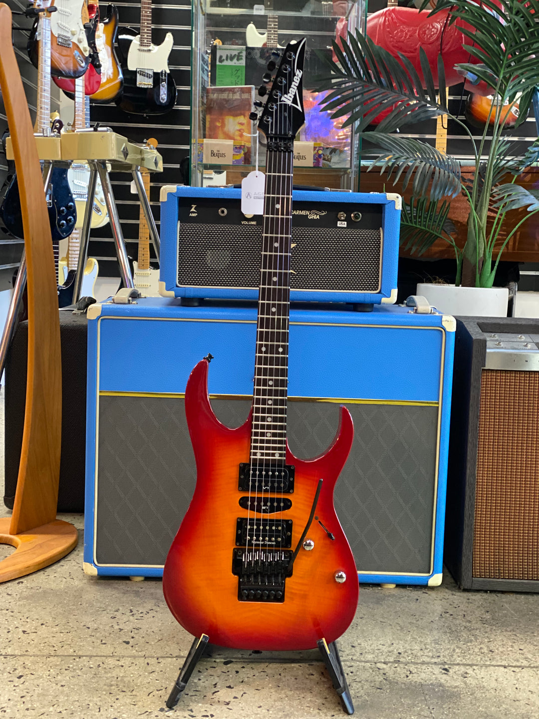 Ibanez 1991 RG-570FM w/bag | Transparent Cherry ***pre loved***