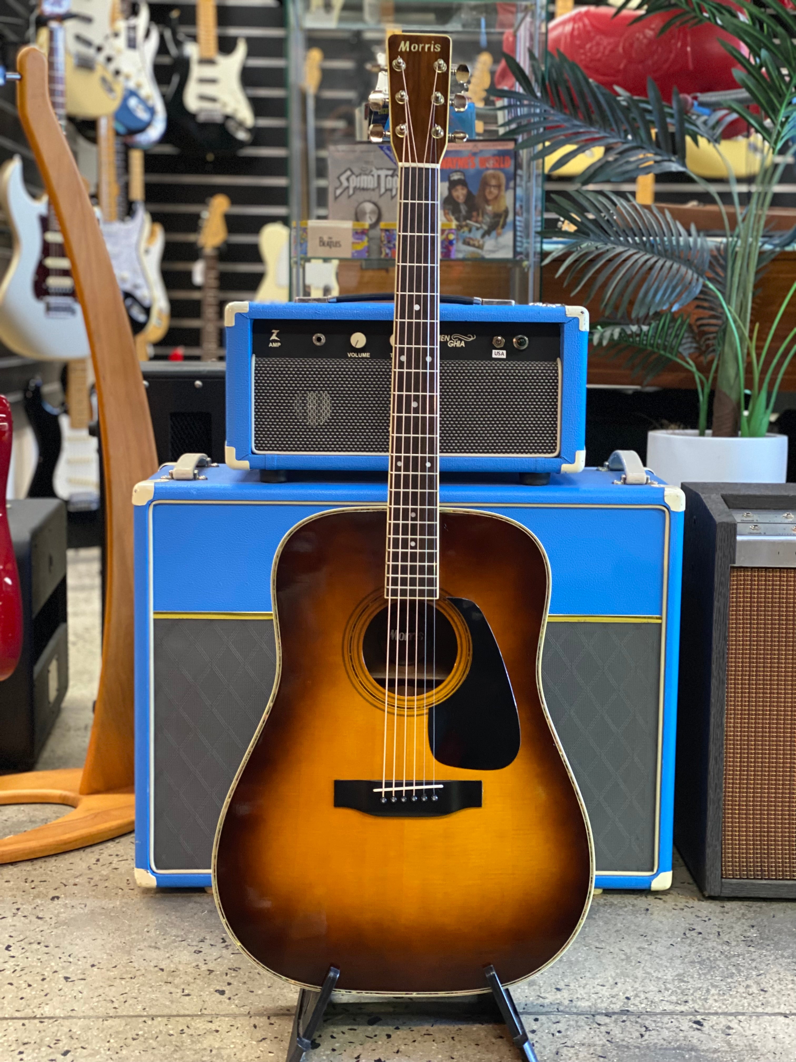 Morris MD-515 Tobacco Sunburst w/case ***pre loved*** – A&B