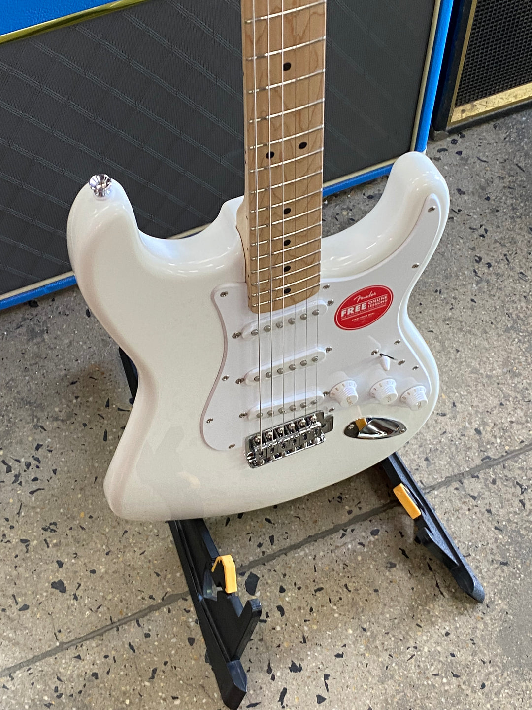 Squier FSR Sonic Strat MN | Arctic White
