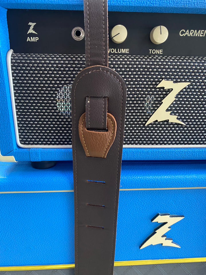 Franklin 2.5 inch Caramel Purist Leather Strap with Leatherette backing