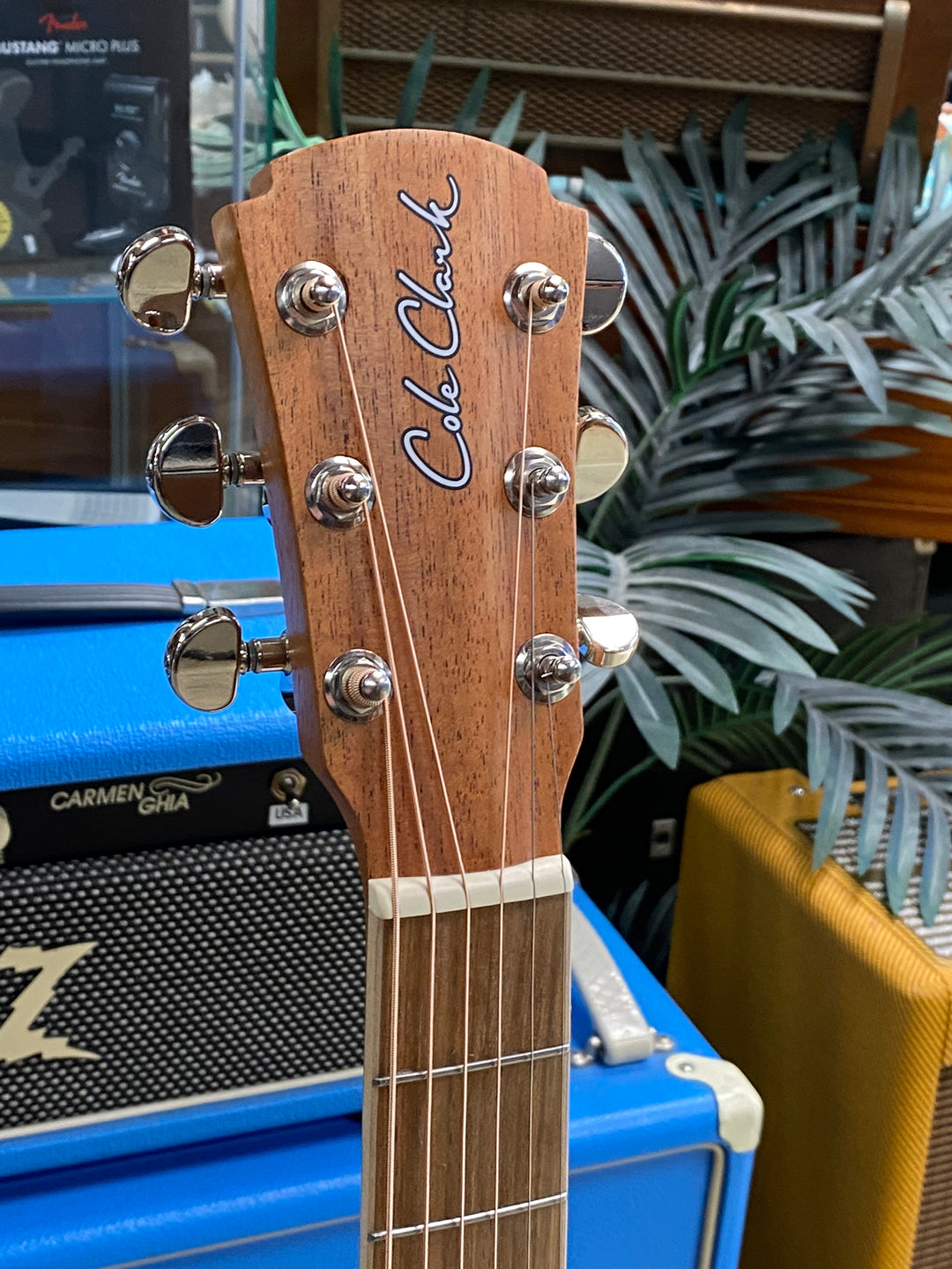 Cole Clark Studio SAN1EC Grand Auditorium Redwood Top Queensland Maple Back and Sides