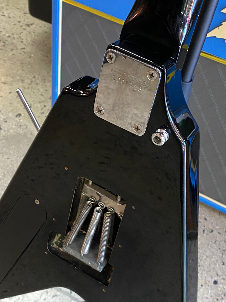 Fernandes 80s BSV Flying V *modded* w/bag | Black ***pre loved***