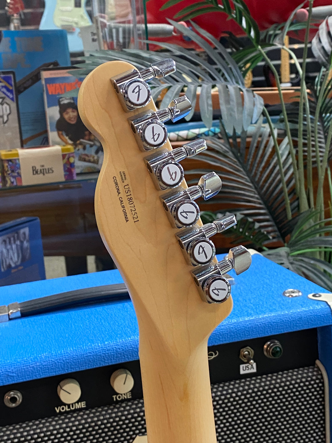 Fender 2018 American Elite Tele Thinline w/case | Satin Jade Pearl Metallic ***pre loved***