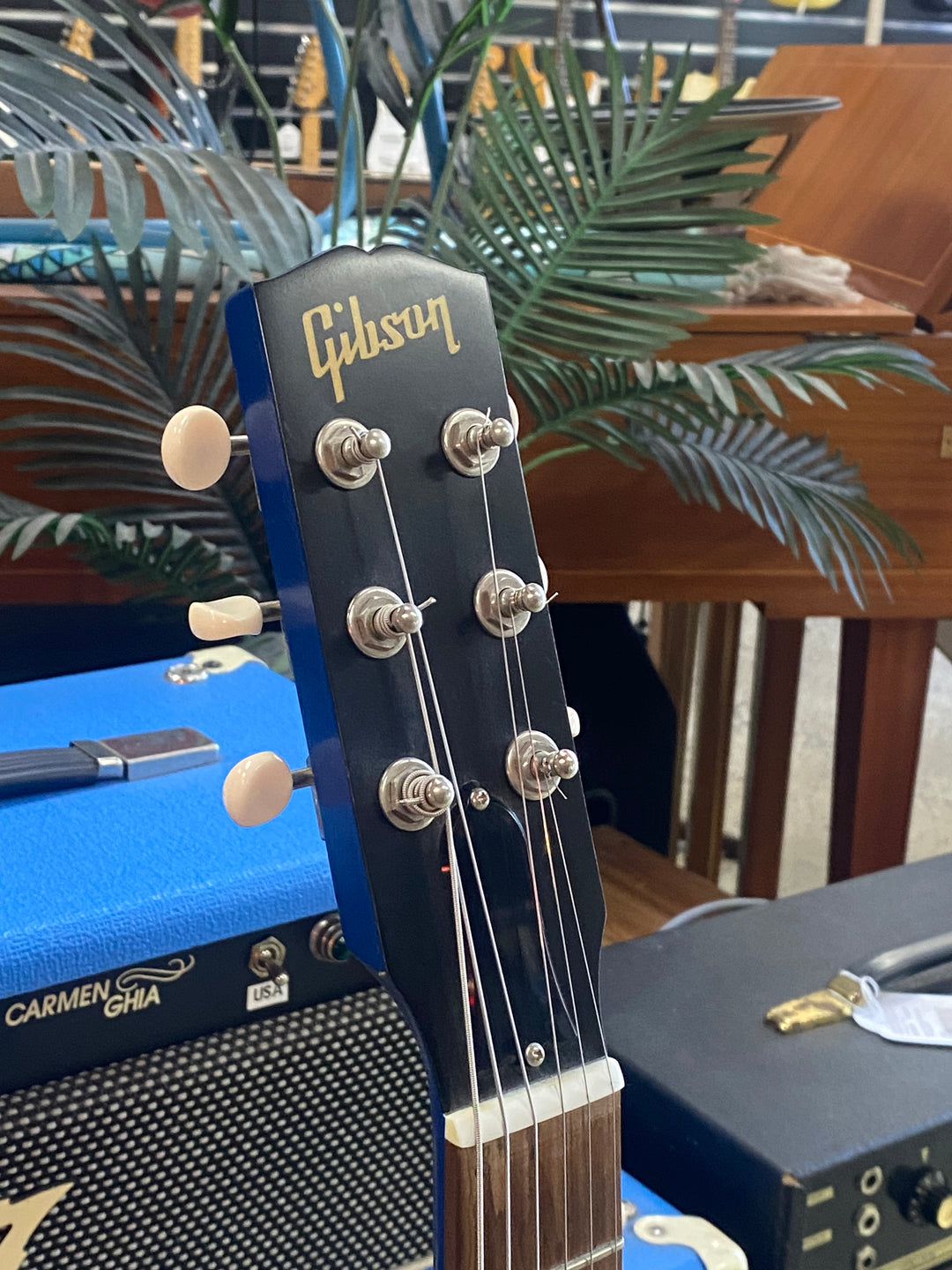 Gibson USA 2011 Melody Maker LP Humbucker Satin Blue Wcase ***Pre Loved***