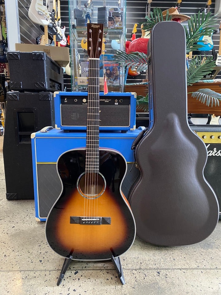 TASMAN TA300O-E OM Acoustic Electric GUITAR SUNBURST W/CASE