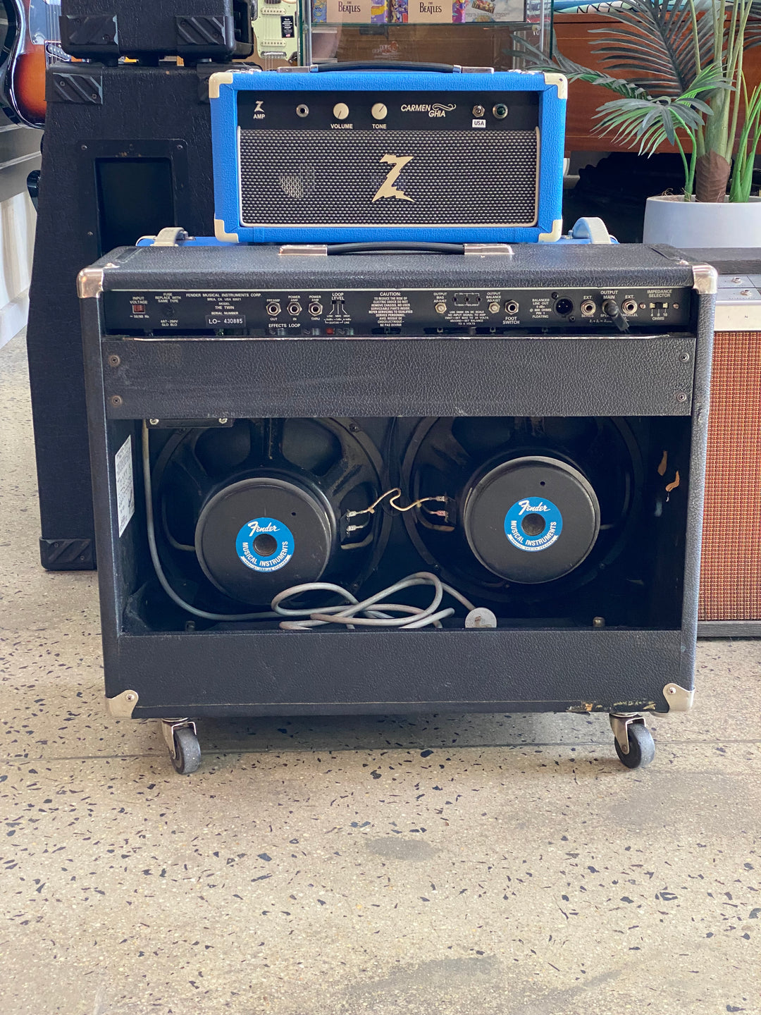 Fender 'The Twin' 2x12 Combo Amp Black Knob Early 90's ***pre loved***
