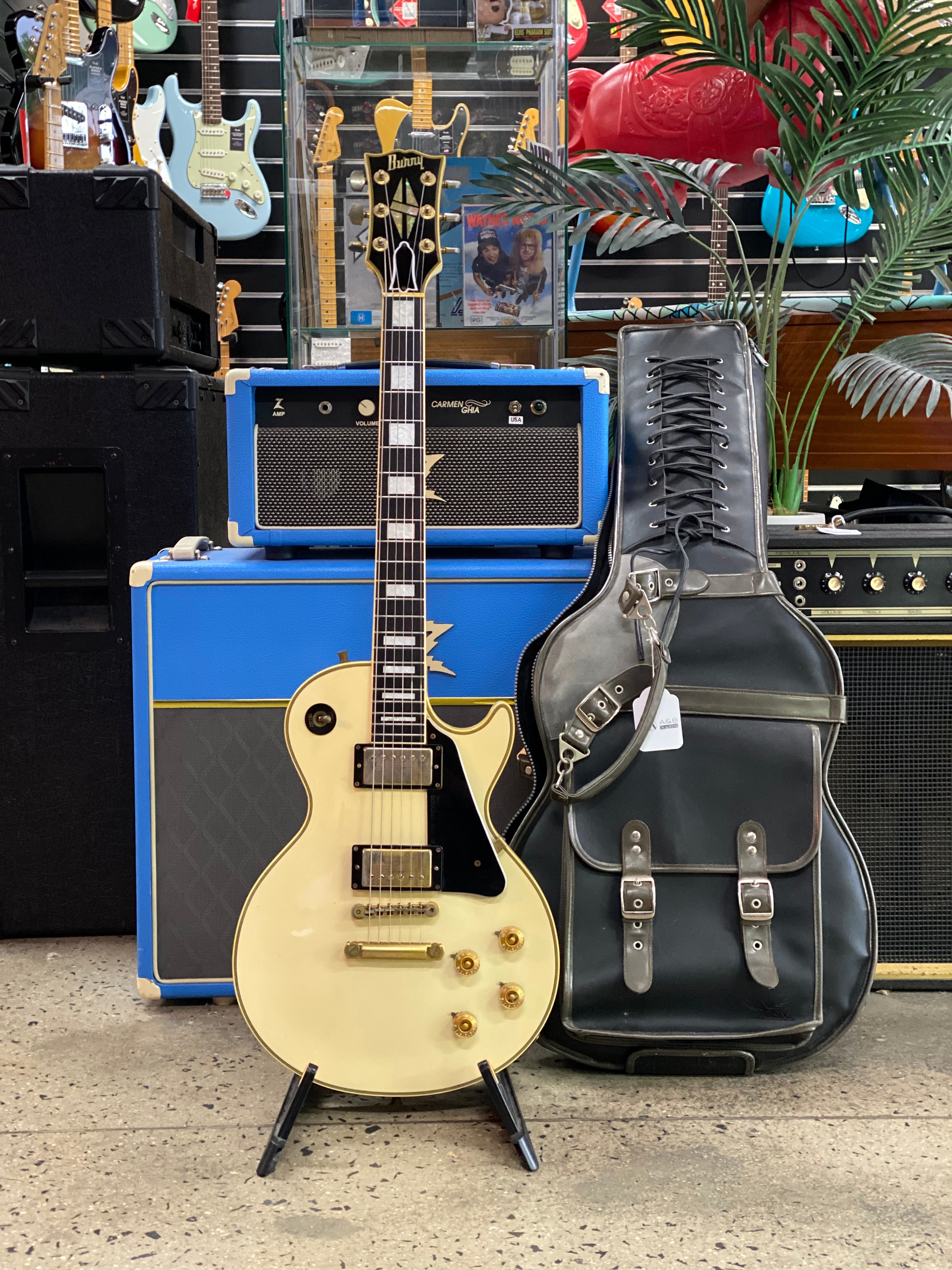 Burny MIJ Randy Rhoads Late 80's LP Custom w/bag | Custom White