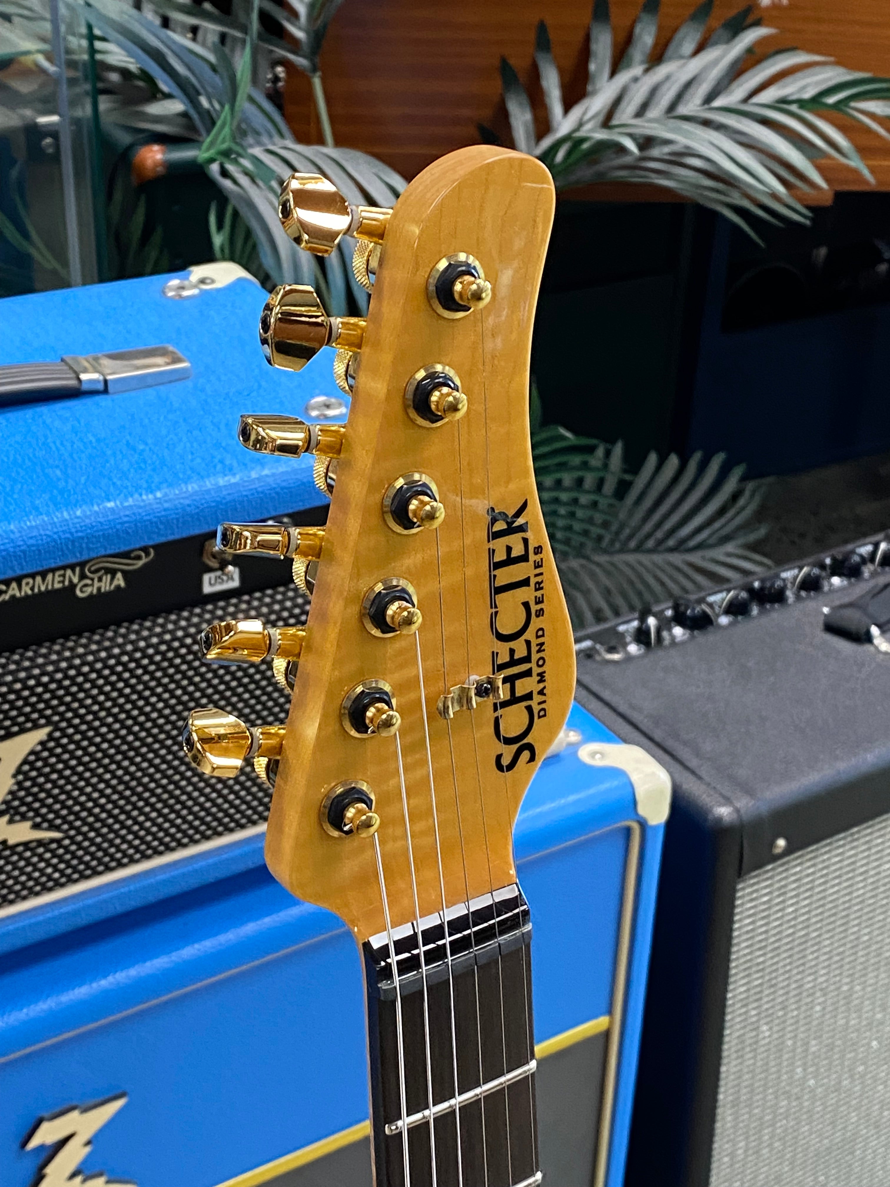 SCHECTER California USA スキャロップ仕様 SD-2？ USED/即納可能】SCHECTER(シェクター) SD-2-24-AS / Balck Aqua