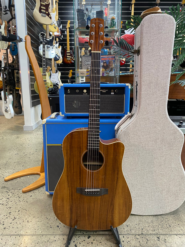 Martinez 'Southern Star Series' Koa Solid Top Acoustic-Electric Natural Gloss W/case ***Pre Loved***