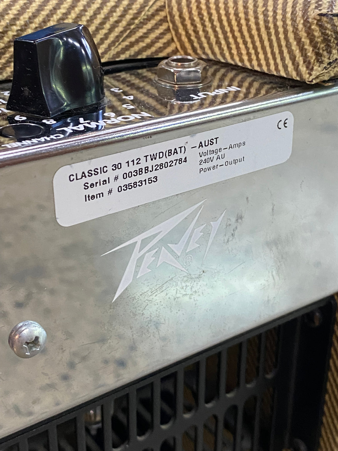 Peavey Classic 30 112 30W 1X12" Tweed Tube Combo ***Pre Loved***