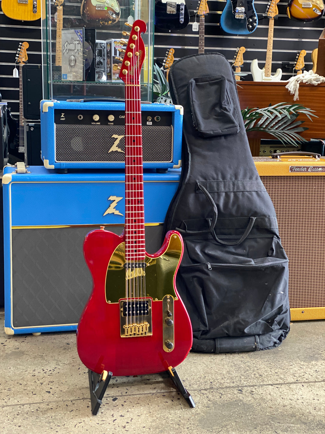 Bill Lawrence Tele MIJ BKIM-60G Okuika Model w/bag | Red ***Pre Loved***