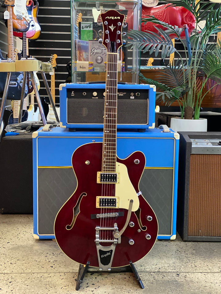 Aria Pro II FA-80 MIK | Transparant Red ***pre loved***