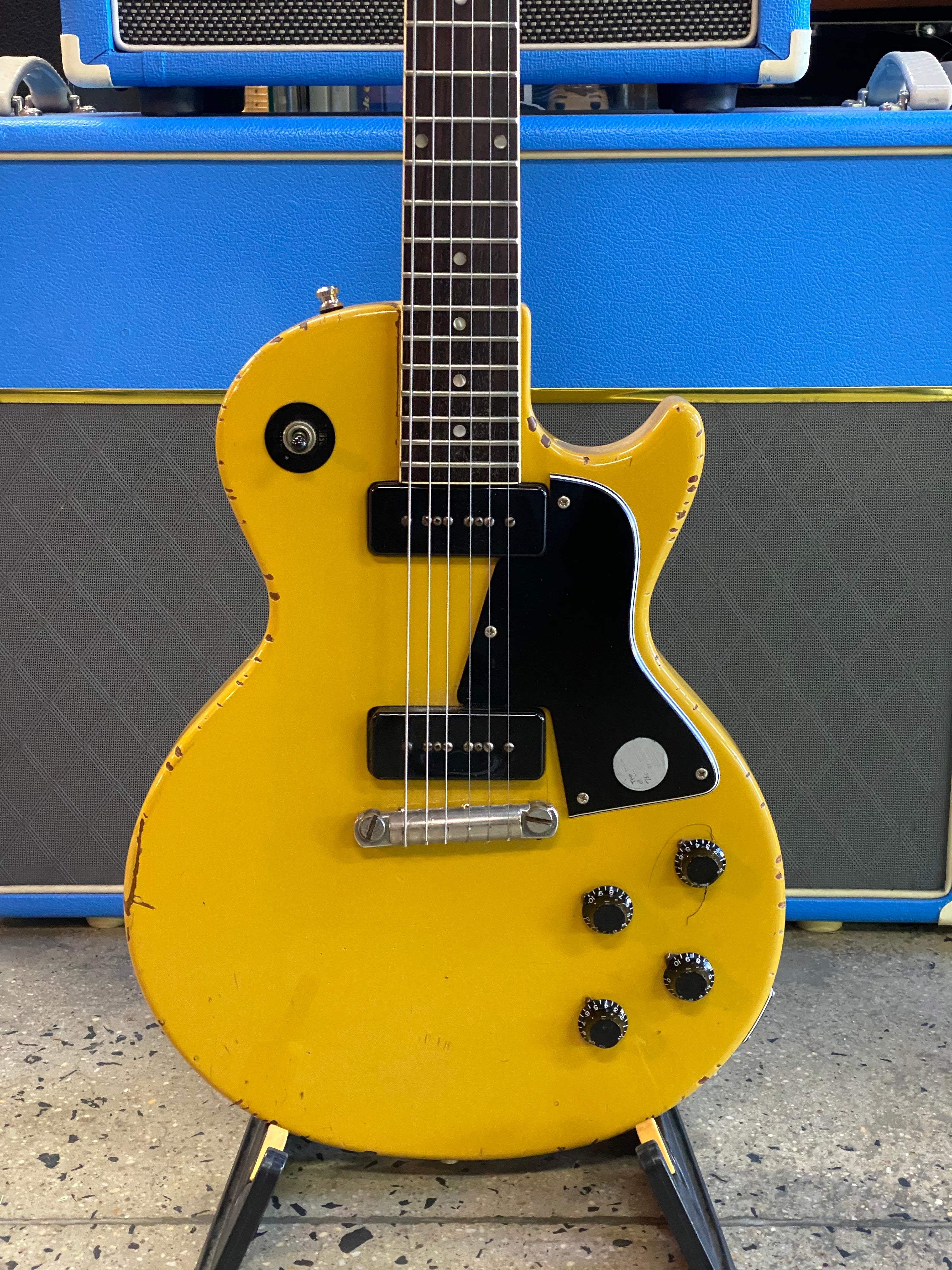 Burny 80s Rock'n Roll Version Les Paul Special TV Yellow w/bag