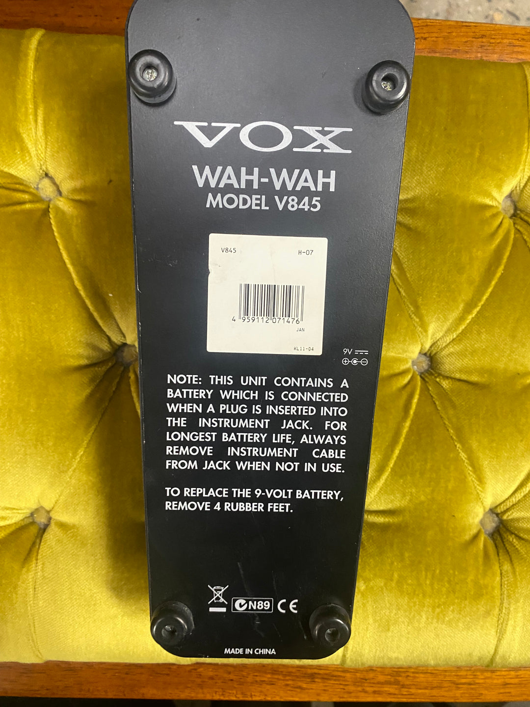 Vox V845 Wah Wah Pedal ***pre loved***