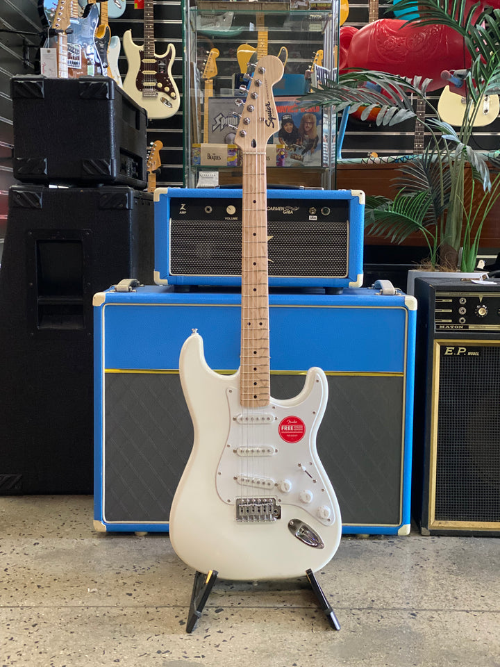 Squier FSR Sonic Strat MN | Arctic White