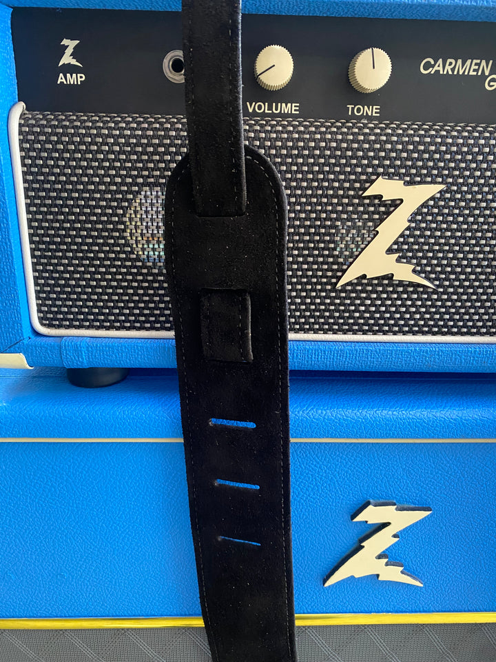 Franklin 2.5 inch Black Purist Suede Strap with Buck Backing