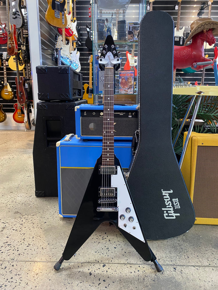 Gibson USA 2017 Flying V Ebony Pickup Mods W/case ***pre loved***