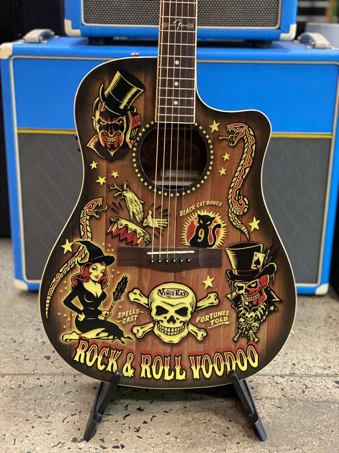 Fender Vince Ray - Voodoo & Spookshow Acoustics ***pre loved***