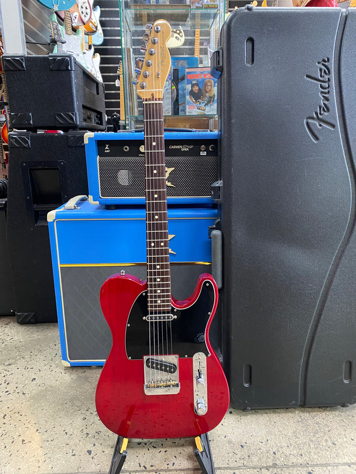 Fender 2017 American Pro Telecaster *modded* w/case Crimson Red Transparent ***pre loved***