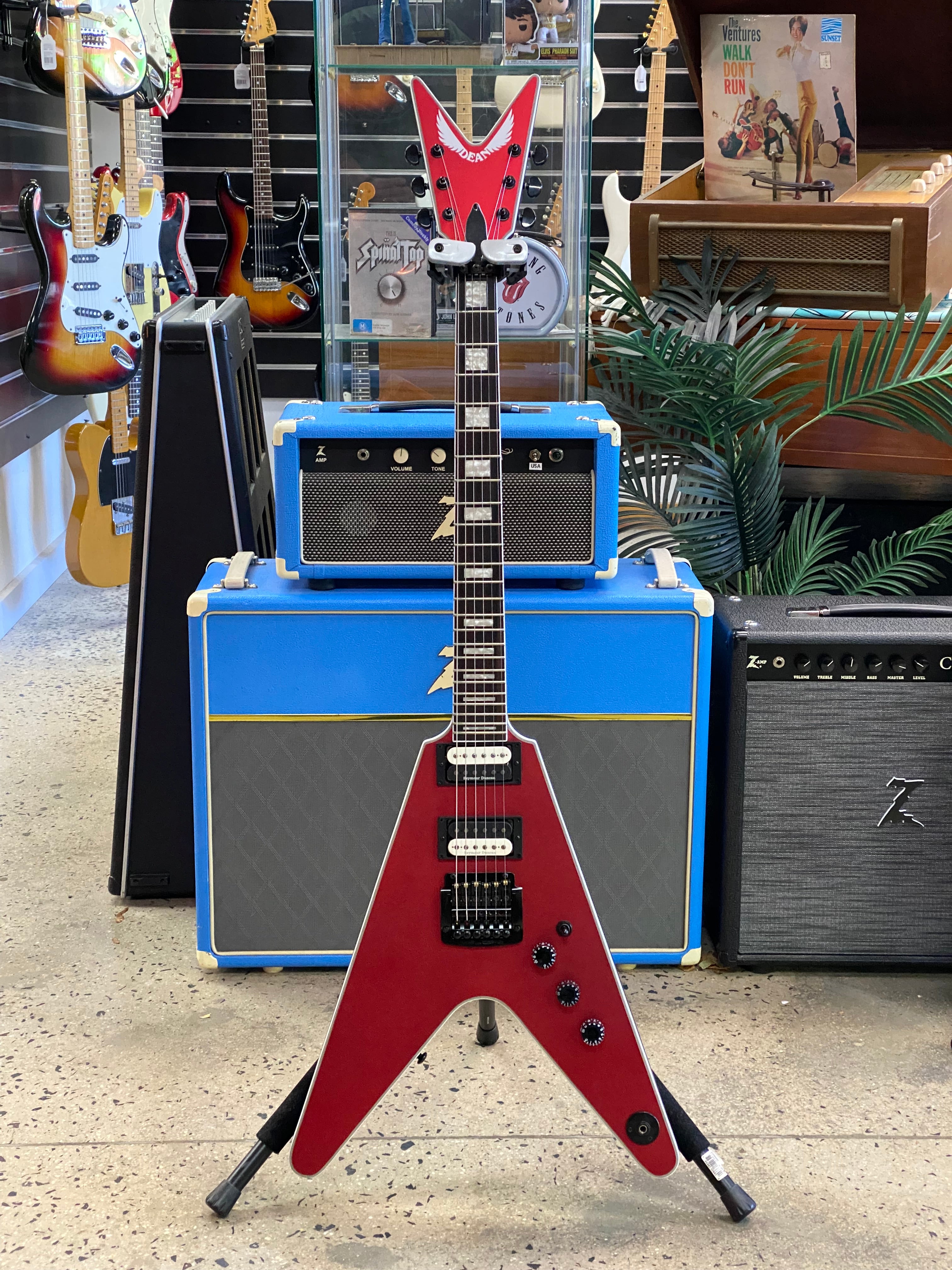 Dean Guitars - The #Dean V Select 24-Fret in Metallic Red