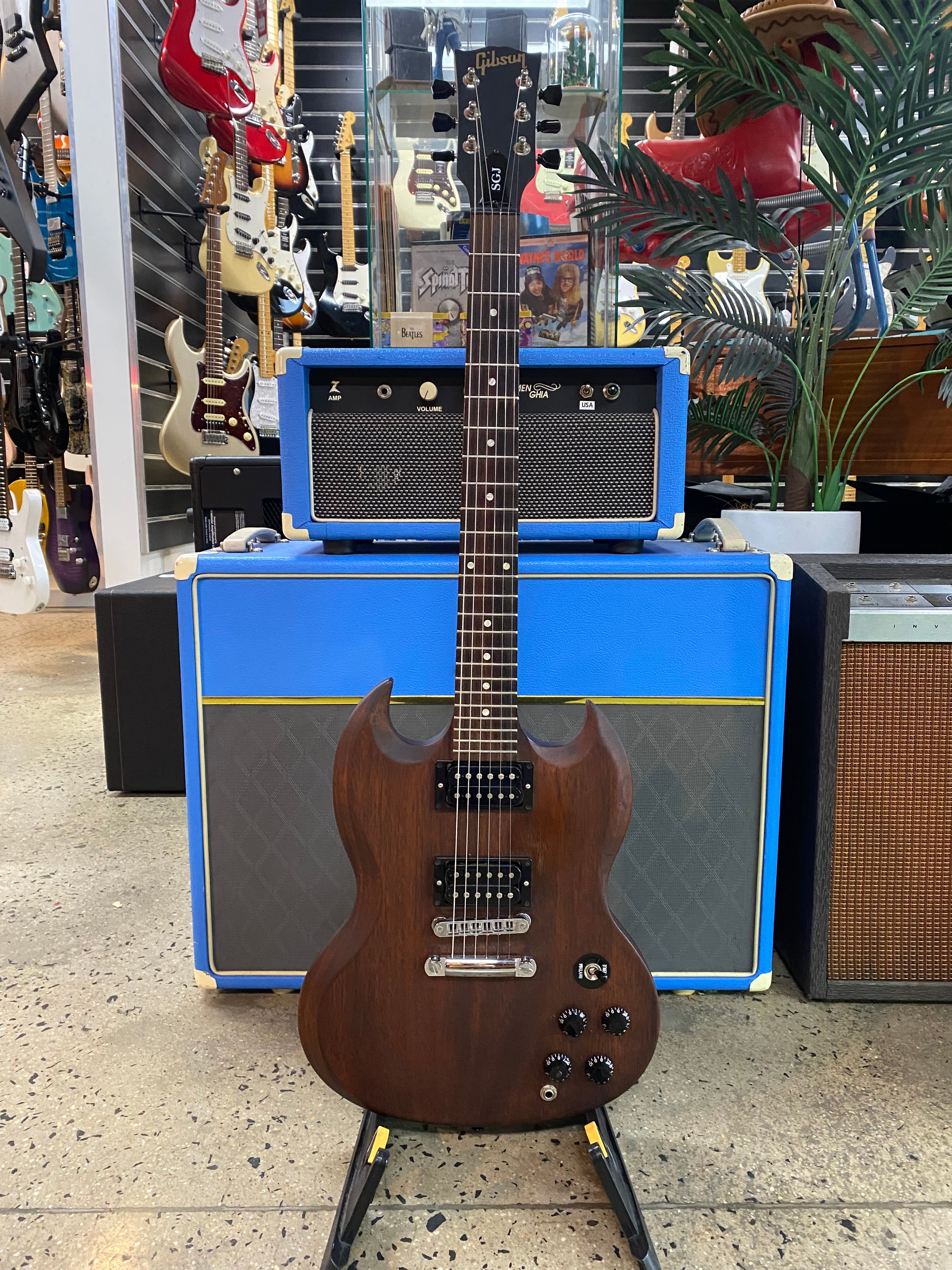 Gibson USA 2013 SGJ Modded Chocolate Satin W/case Pre ***Loved