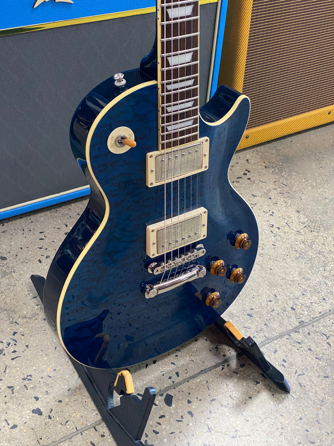 Tokai 2019 Love Rock LS142Q MIJ w/bag | Indigo Blue ***Pre Loved***