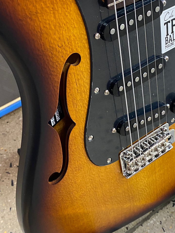 Cole Clark Hollow Baby SSS w/case | Sunburst