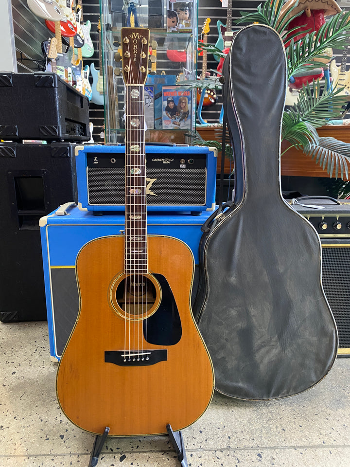 Morris MIJ TF-805 Dreadnought Acoustic guitar Natural W/case ***Pre-Loved***