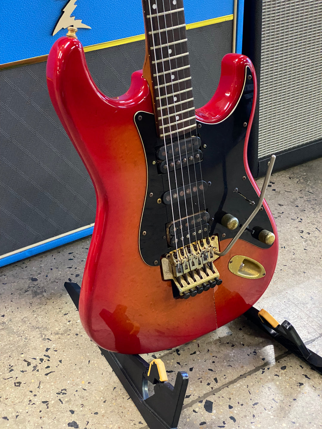 Fender MIJ E Serial STR-75 HSH Red Burst ***Pre Loved***