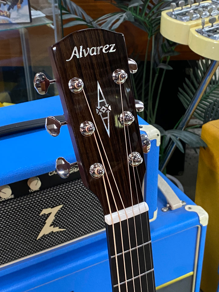 Alvarez Masterwork Folk MF60E Herringbone Acoustic w/pickup