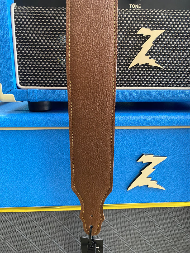 Franklin 2.5 inch Caramel Purist Leather Strap with Leatherette backing