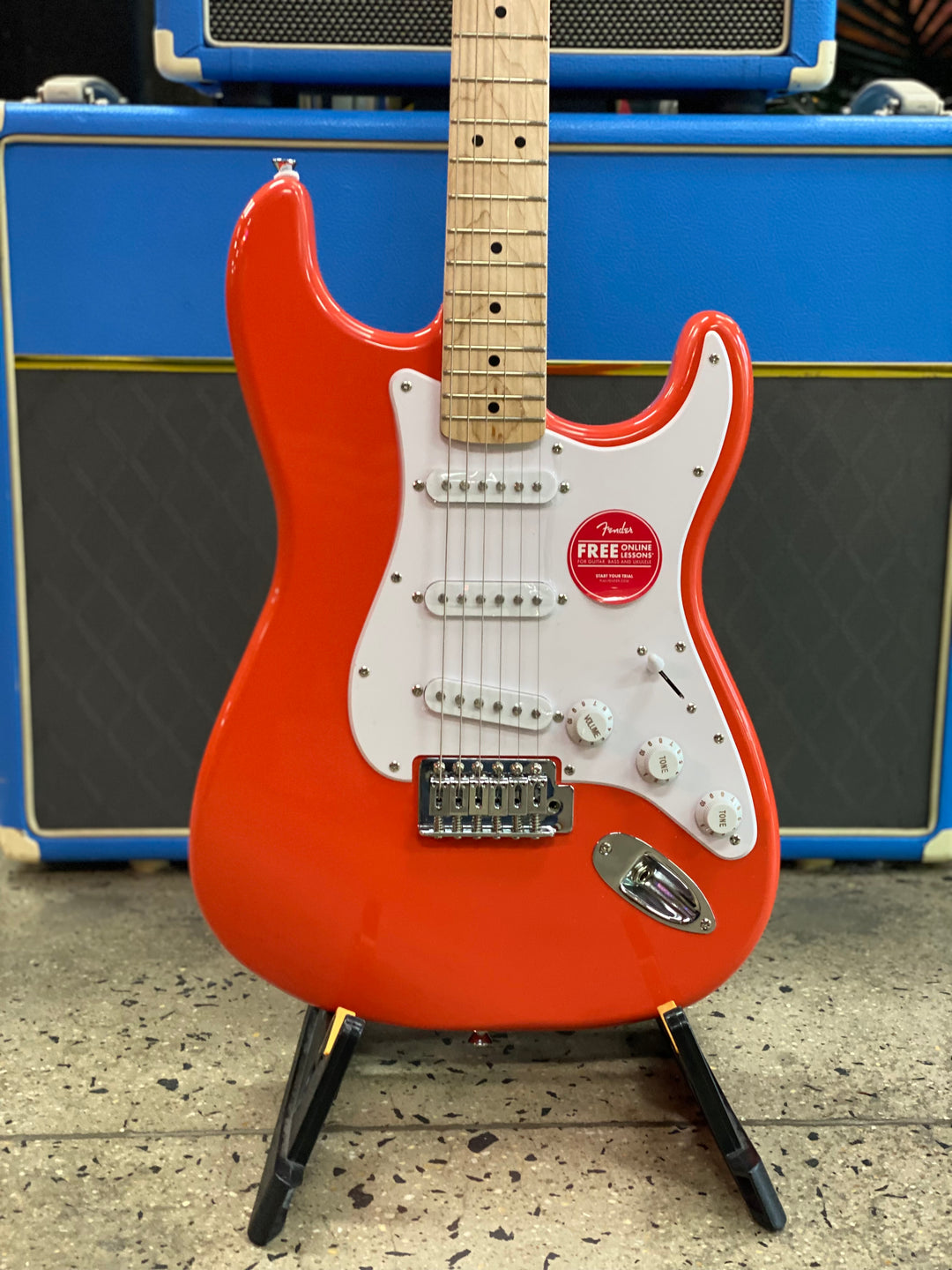 Squier FSR Sonic Strat | Fiesta Red