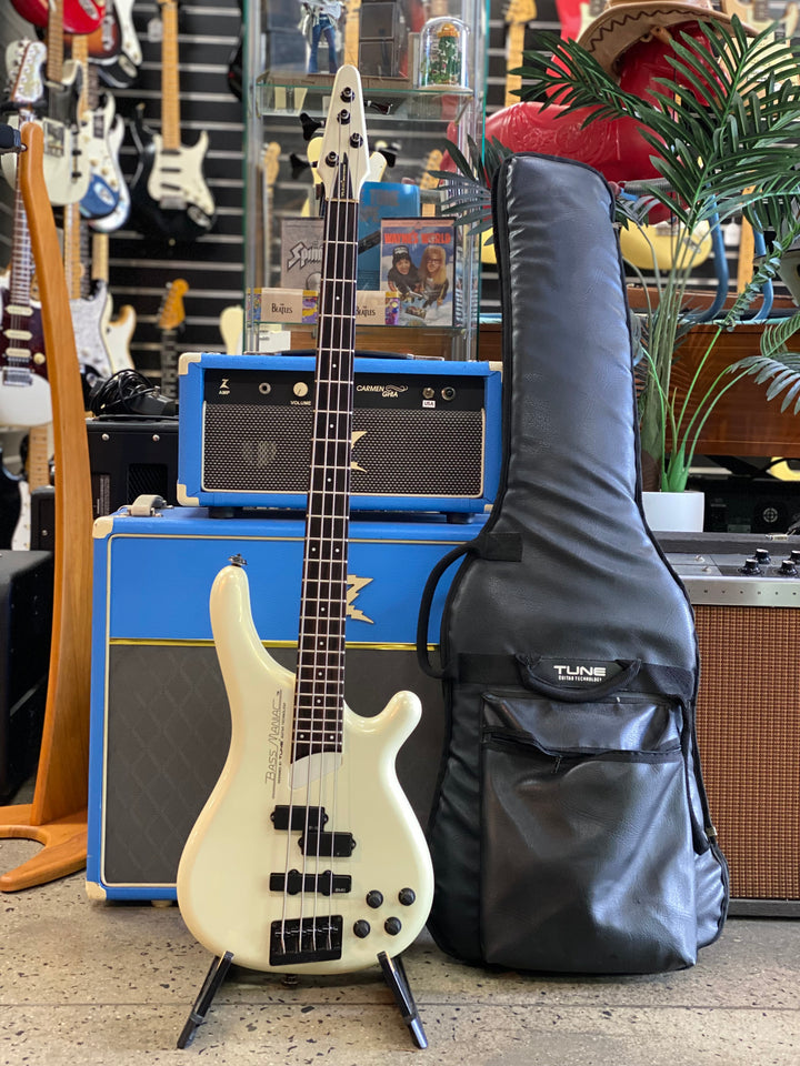 Bass Maniac by Tune Active Bass Guitar wbag | White ***pre loved***