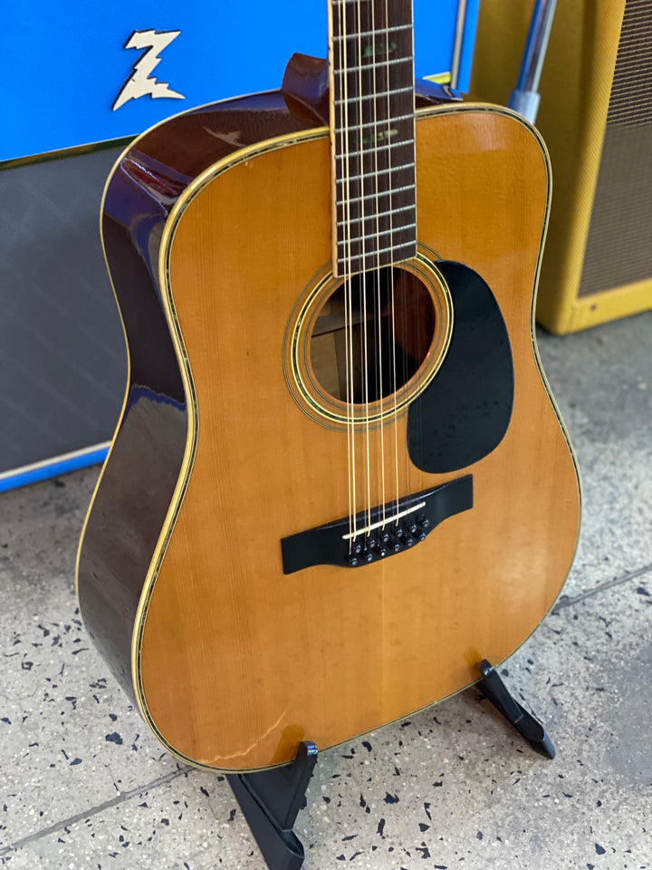 Morris MIJ B-50 12 String Acoustic Natural W/bag ***pre loved***