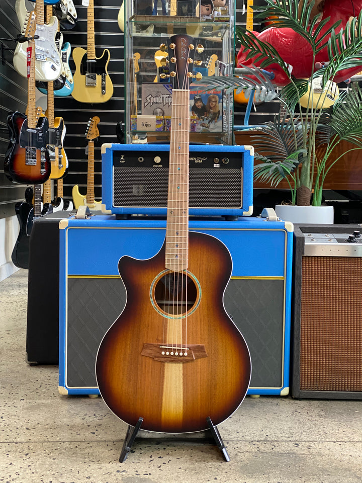 Cole Clark CCAN2EC LH All Blackwood Sunburst