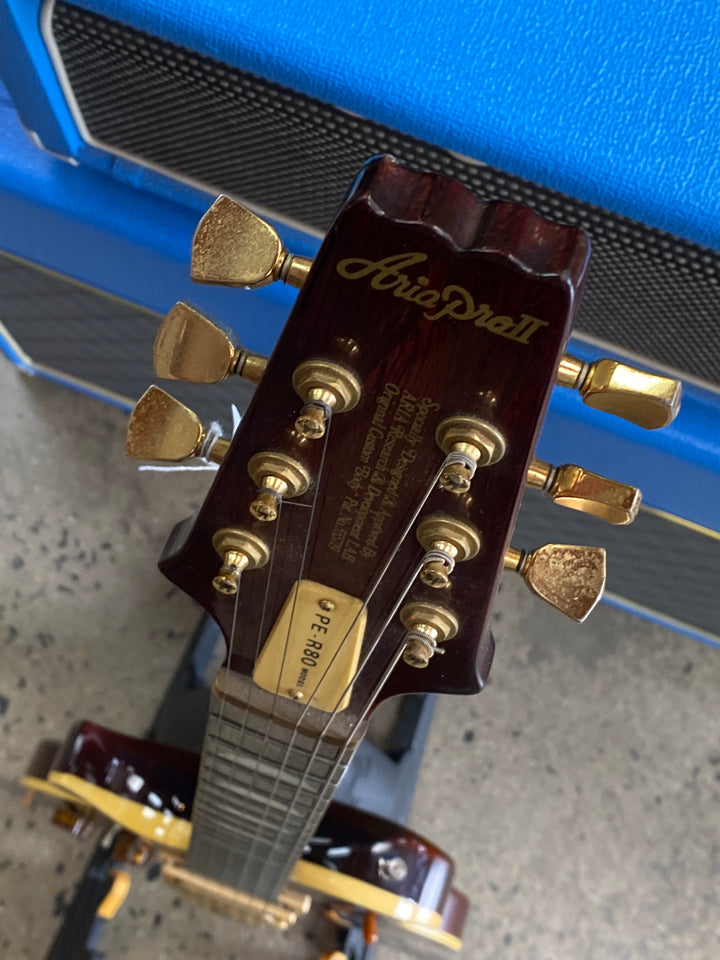 Aria Pro II 1984 PE-R80 Electric Left Hand w/bag