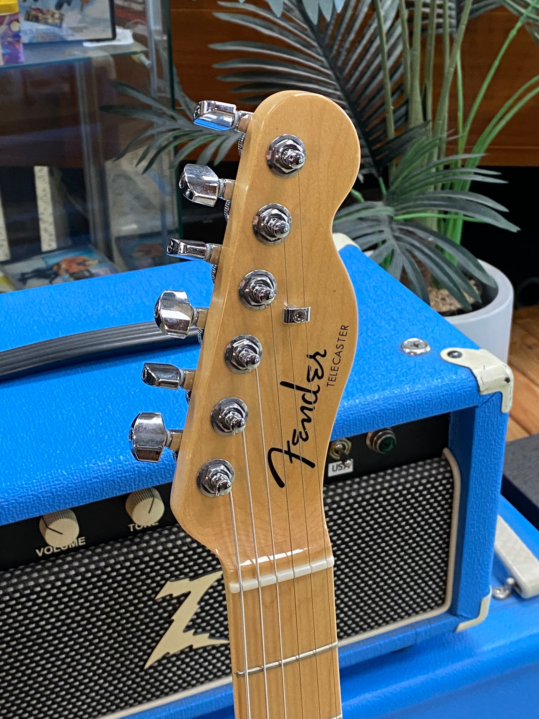 Fender 2018 American Elite Tele Thinline w/case | Satin Jade Pearl Metallic ***pre loved***