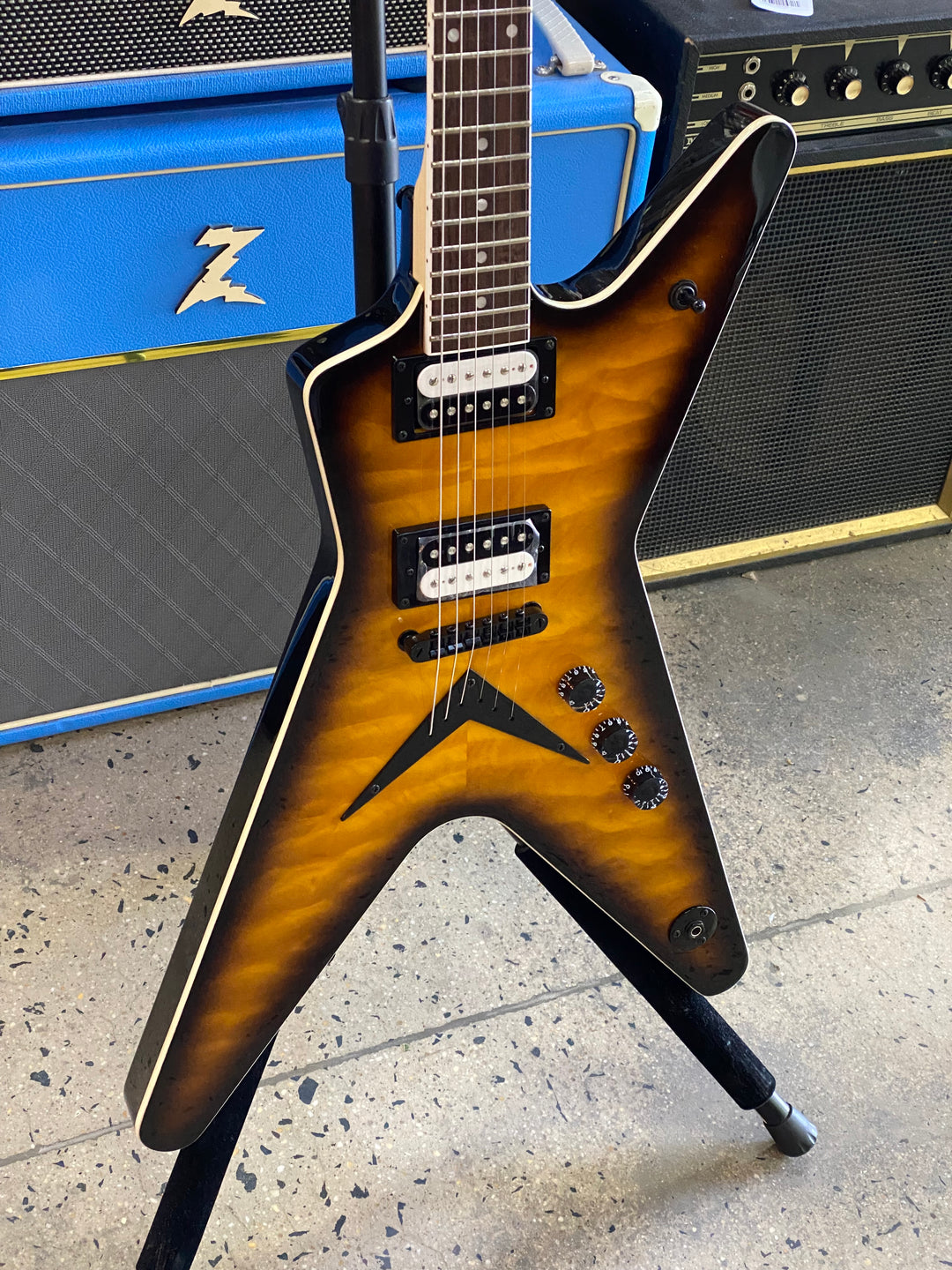 Dean Guitars MLX Quilt Maple Trans Brazilia