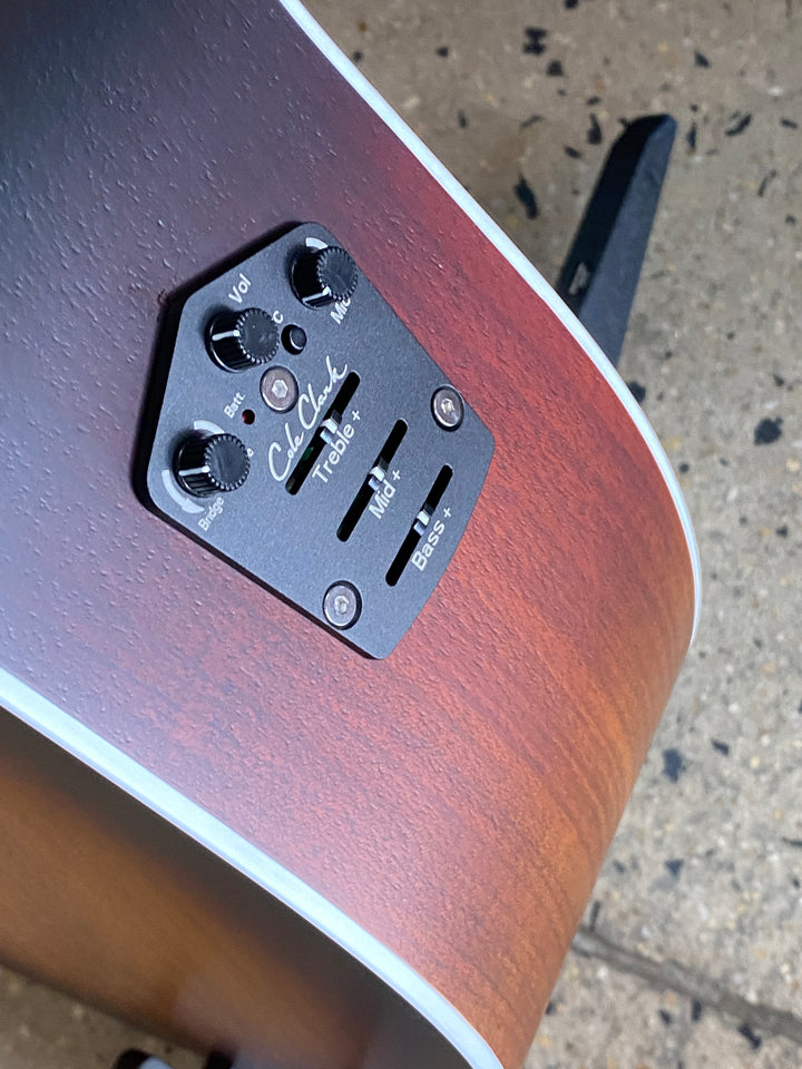 Cole Clark CCAN2EC LH All Blackwood Sunburst