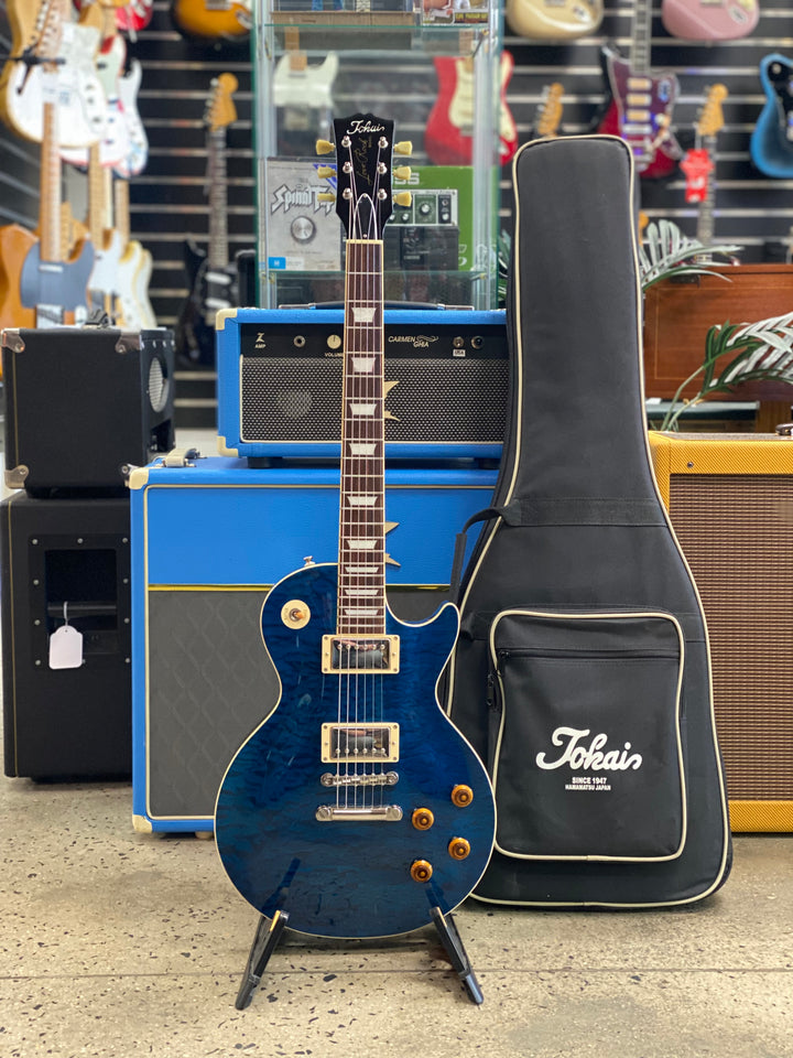 Tokai 2019 Love Rock LS142Q MIJ w/bag | Indigo Blue ***Pre Loved***