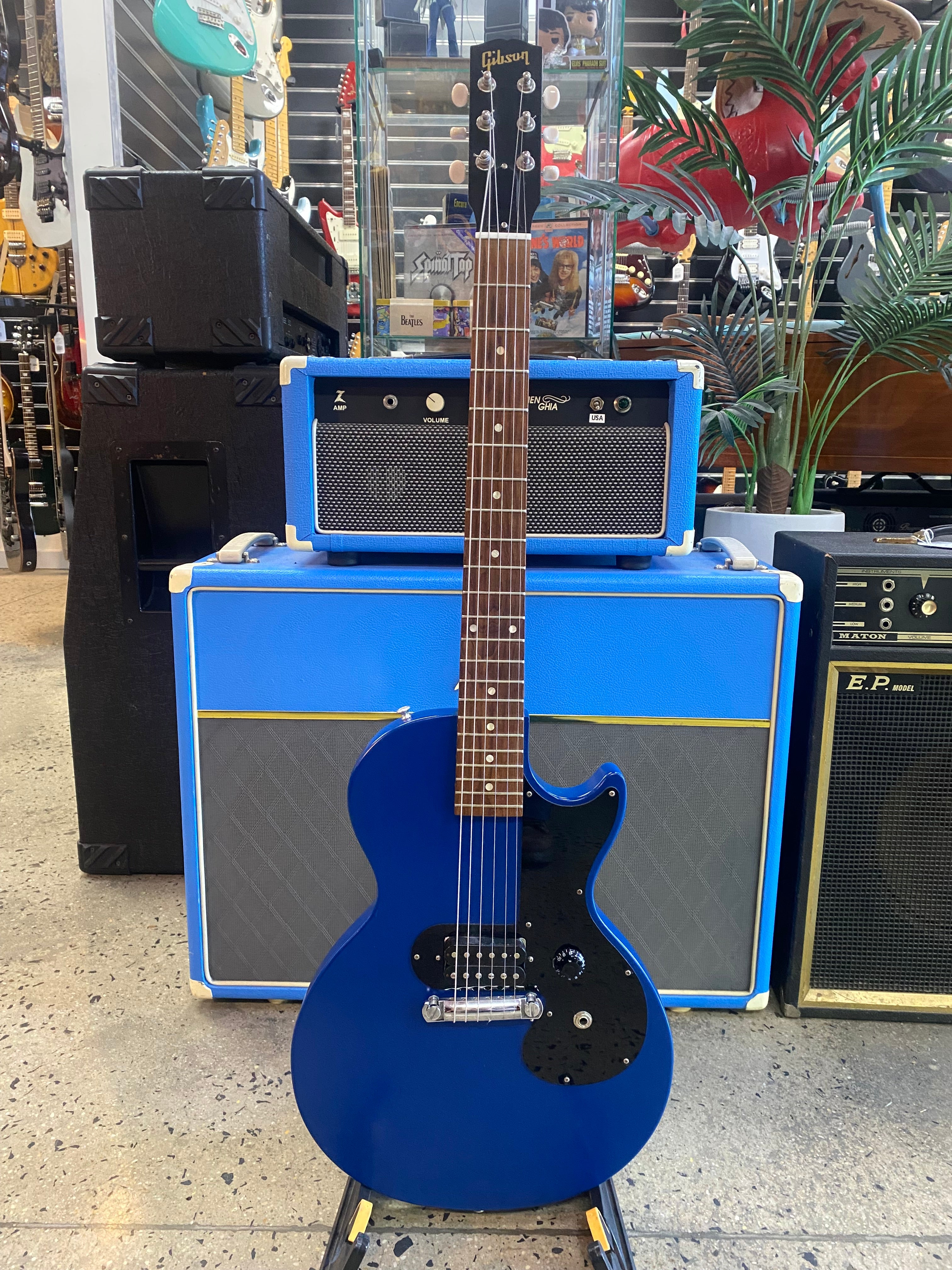 Gibson USA 2011 Melody Maker LP Humbucker Satin Blue W/case ***Pre