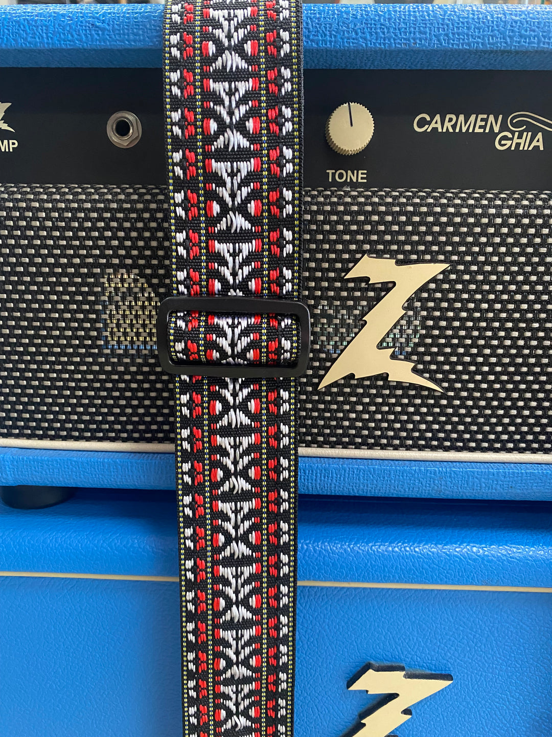 Franklin 2inch Red Woven Folk Nylon Strap