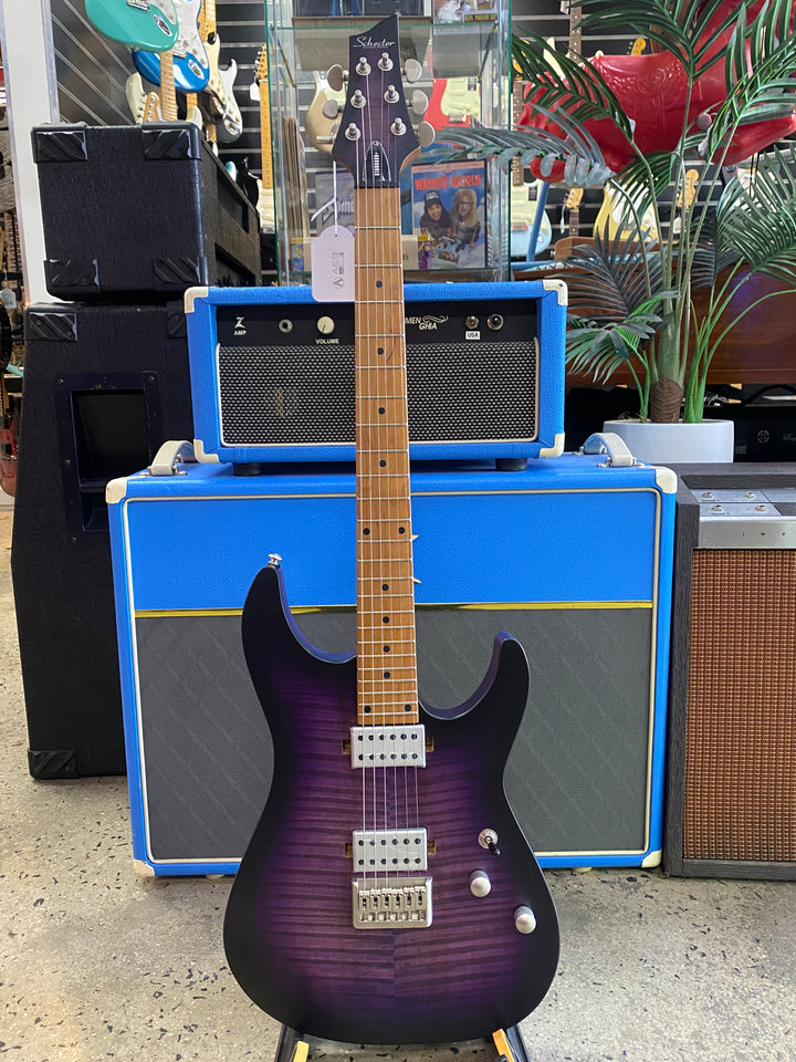 Schecter C-1 Standard Plus Electric Guitar | Purple Burst (TPB)