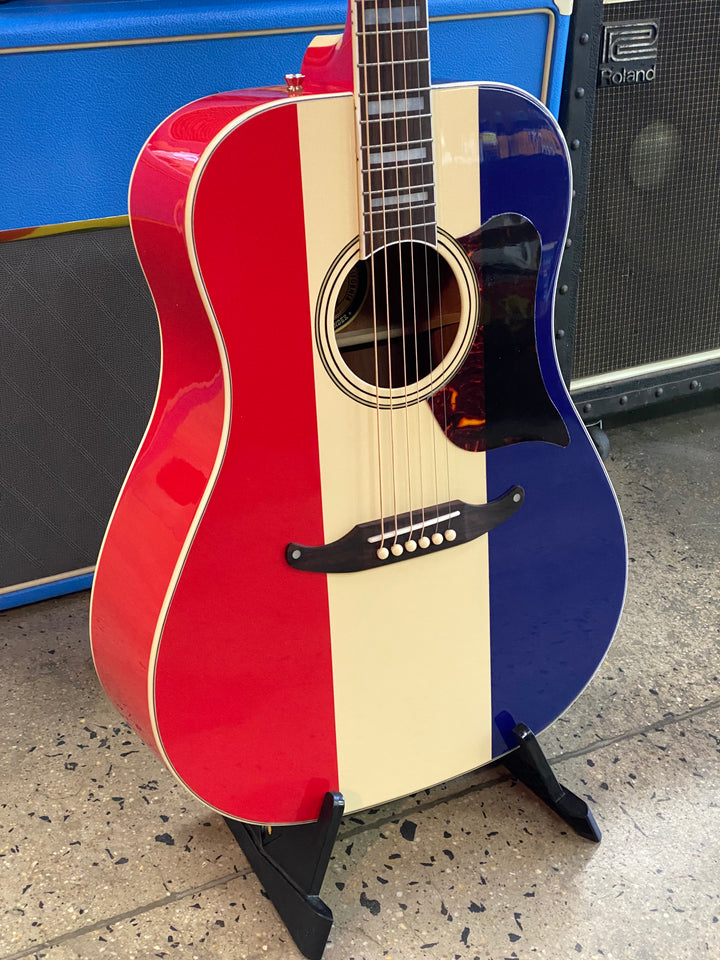 Fender Buck Owens Kingman Acoustic with Case | Red White and Blue